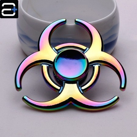 NEW Fidget Spinner Rainbow NUCLEAR Fidget Spinner Nuklir Metallic Fidget Spinner Metal