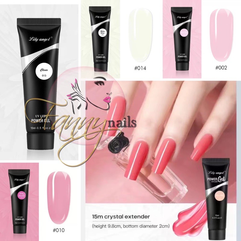 POLY GEL NAIL EXTENSION POLYGEL SAMBUNG KUKU NAIL FORM POLIGEL NAIL ART LILY ANGEL