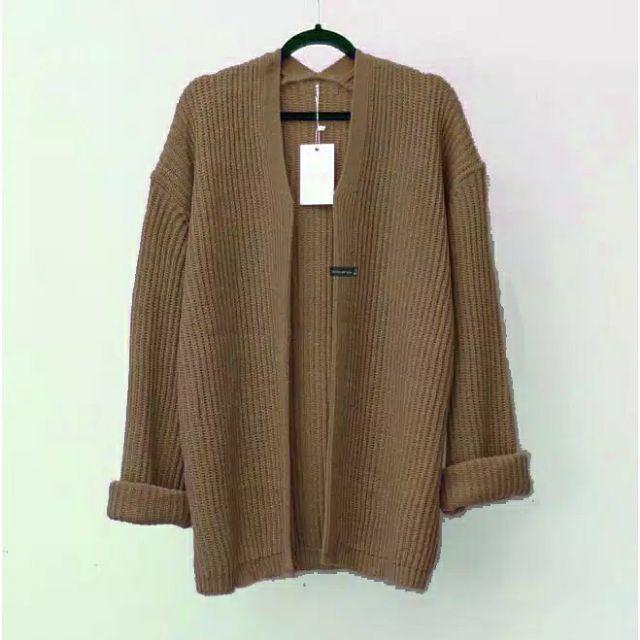 [BISA COD] CARDIGAN RAJUT BERSKA PREMIUM.-Bronze