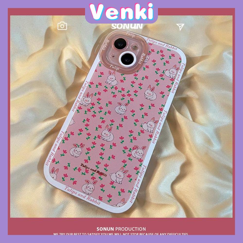 iPhone Case Silicone Soft Case Clear Case Square Edge Shockproof Protection Camera Pink Flowers Cute Compatible For iPhone 11 iPhone 13 Pro Max iPhone 12 Pro Max iPhone 7 Plus xr