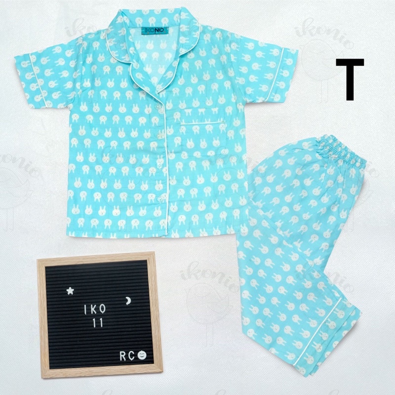 Piyama Katun Anak Motif Lucu (Mohon dibaca kriteria detail size di deskripsi)