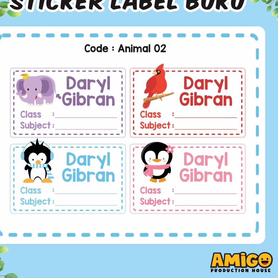 

Lagi Tren.. stiker buku stiker nama lucu stiker label buku waterproof stiker buku pelajaran stiker anak