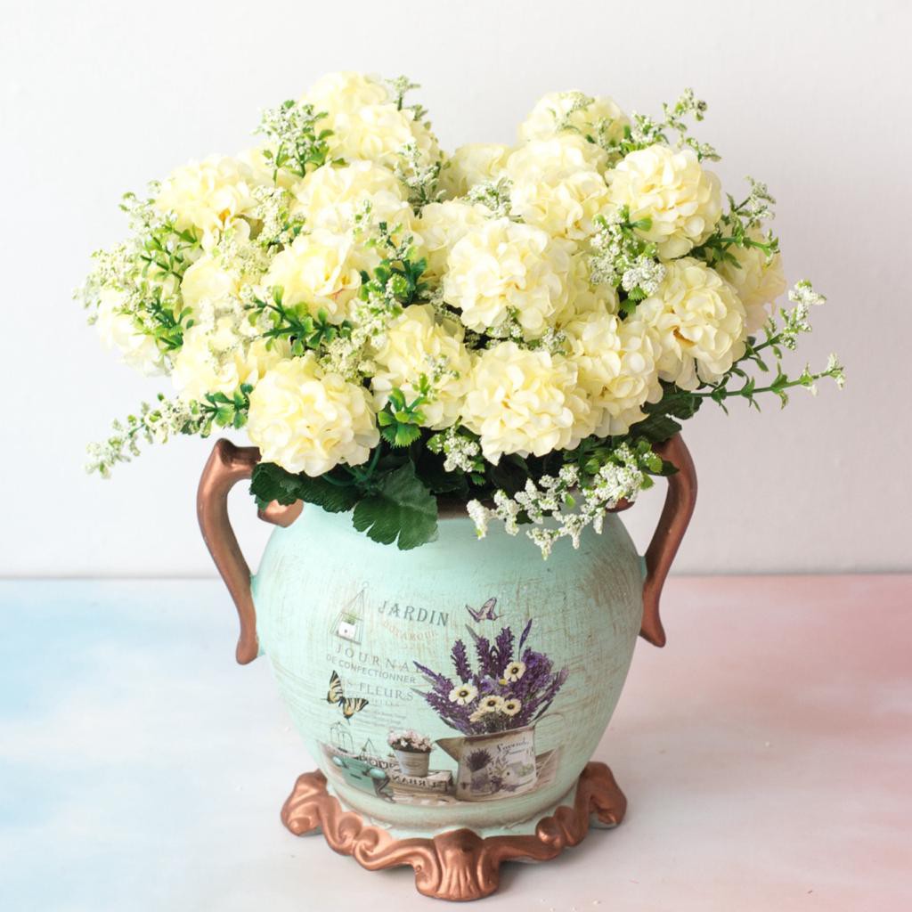 COD / SM.ID BUNGA BUKET BUNGA ARTIFICIAL ROSE BUNGA PALSU IMPORT DEKORASI RUMAH / PESTA P3122-8