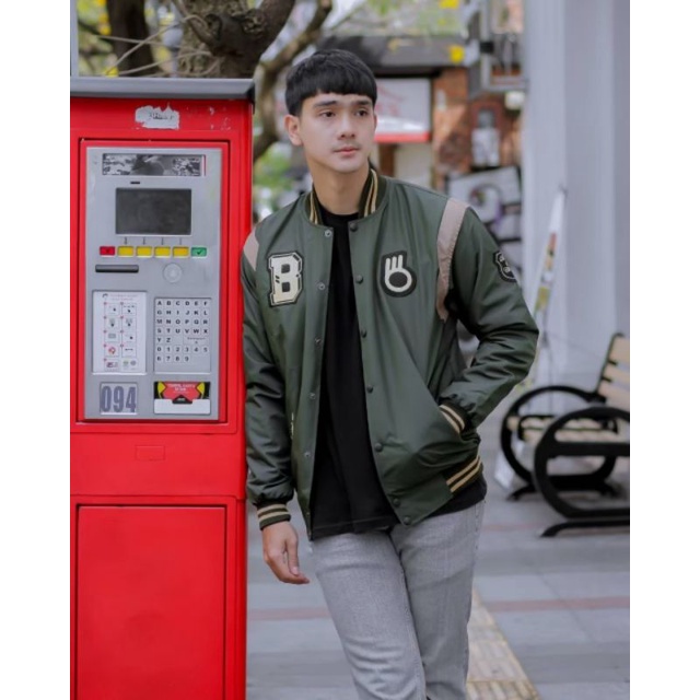 Jaket Baseball Taslan Pria Sport Champ 82 Original Premium - Jaket Varsity - Jaket Vintage