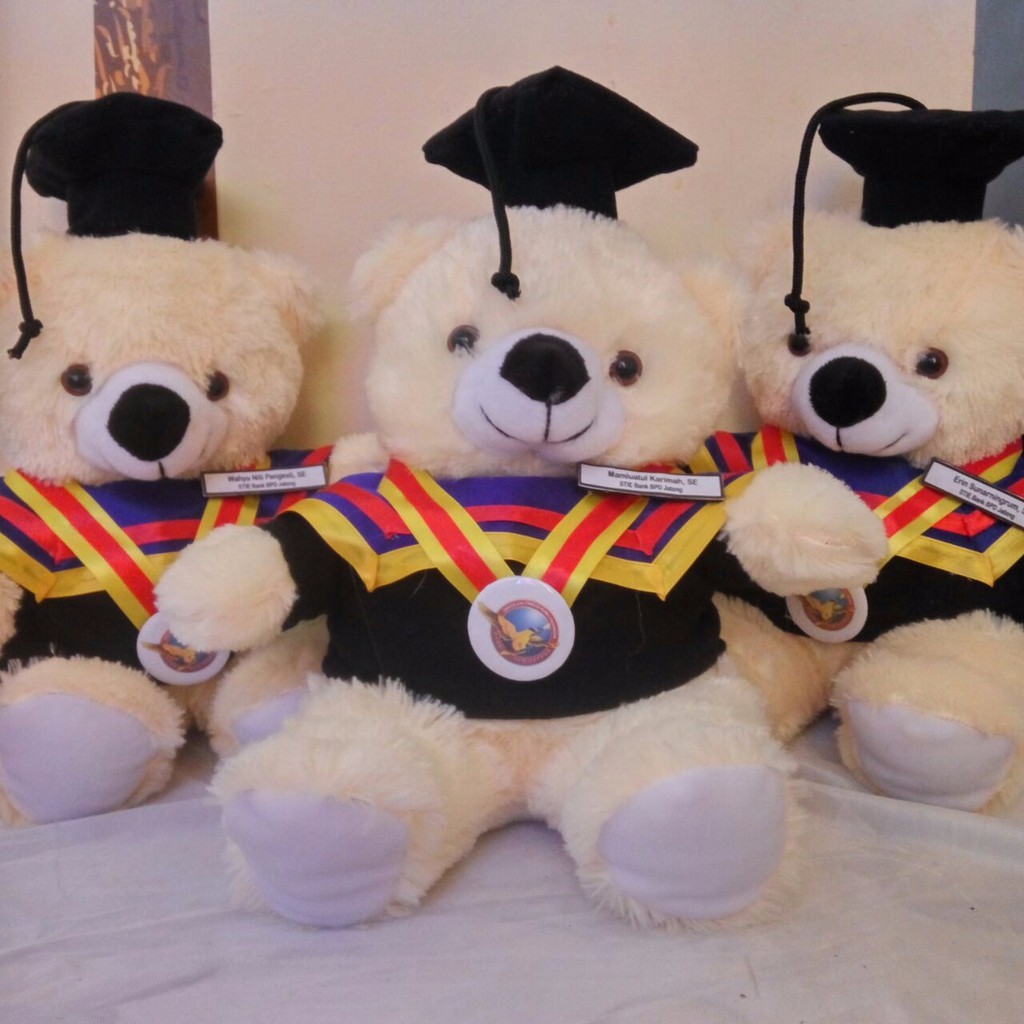 

Boneka Wisuda Teddy Bear Hadiah Graduation Kado skripsi teman Kelulusan Kampus Universitas Custom