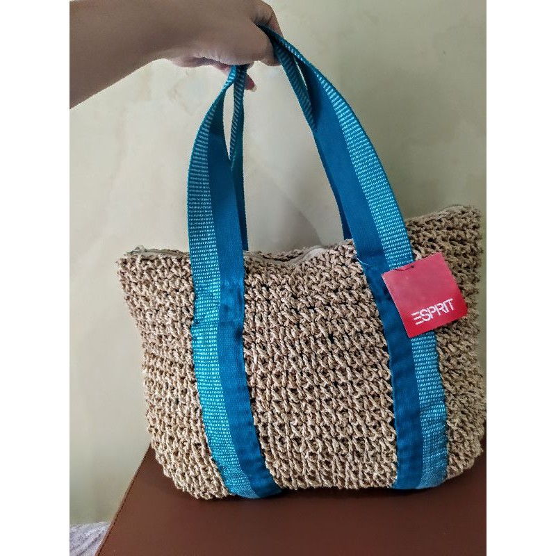 Original Esprit Rattan Bag Tas Jaring Rotan