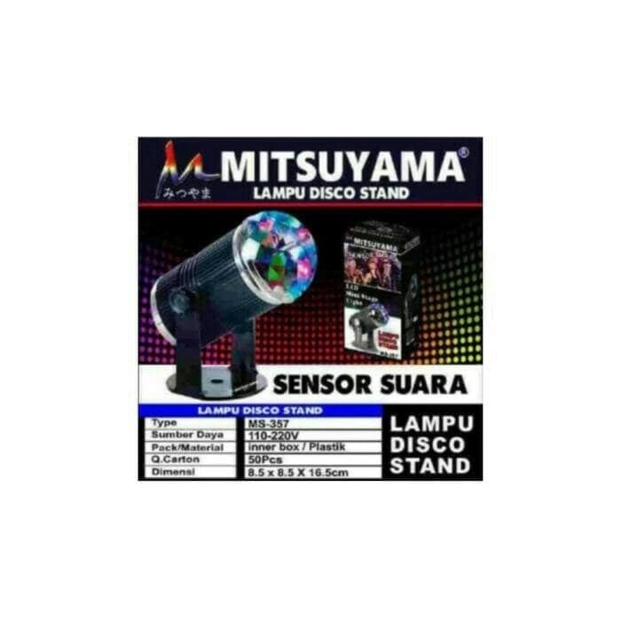 COD Lampu Disco Sensor Suara + Stand Mitsuyama MS-357 Lampu Hias /Lampu Disco MS-357