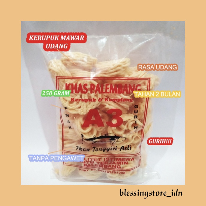 

KERUPUK MAWAR MERAH KERUPUK UDANG ASLI PALEMBANG