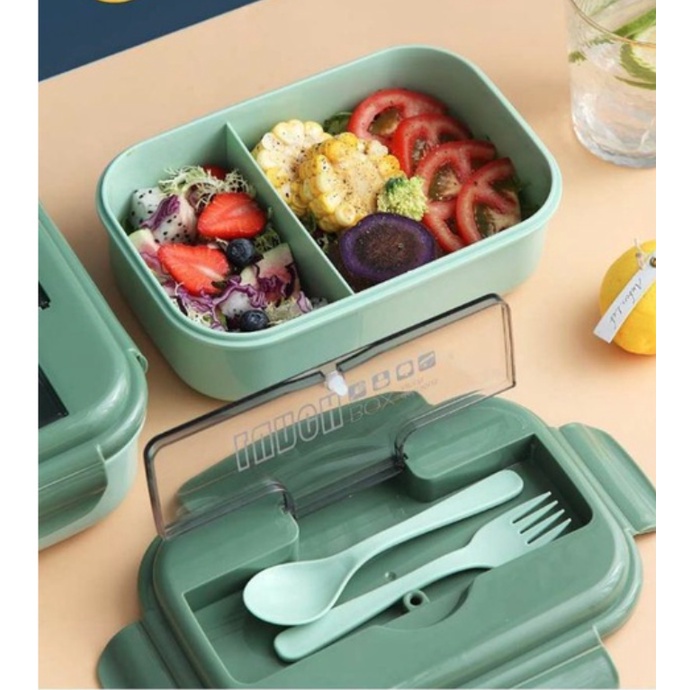 KOTAK MAKAN / TEMPAT MAKAN BENTO LUNCHBOX 3 SKAT BPA FREE 342 DELICIOUS LUNCH