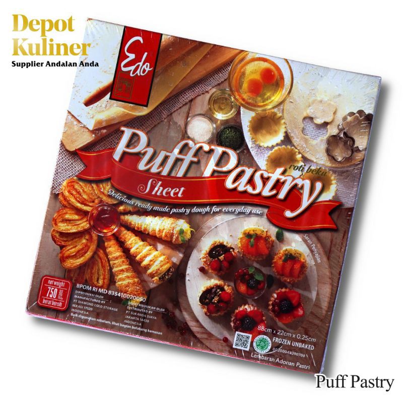 Puff Pastry Adonan Kue Frozen