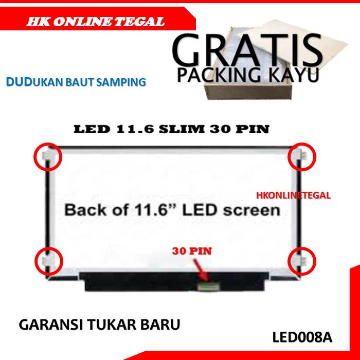 Layar LCD LED Laptop AXIOO MYBOOK 11 11.6 Inch Original