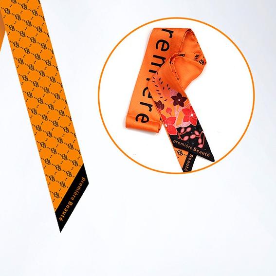 ◙ Premiere Beaute Scarf Twilly,BATIK Scarf Leher, Scarf Tas, Bahan High Grade Silk Immitation ۞