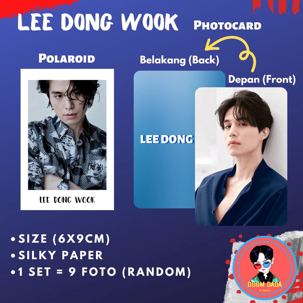 Polaroid Lee Dong Wook Aktor Korea / Photocard Lee Dong Wook