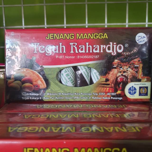 Jennag Dodol Cap Teguh Rahardjo - Jenang Khas Ponorogo - Jenang Colat Kurma - Sirsak - Nanas