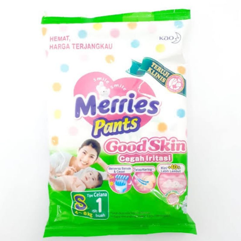 MERRIES UKURAN S, M, L, DAN XL KEMASAN SACHET MAUPUN RENTENG, HARGA GROSIR TERMURAH DI SHOPEE, READY