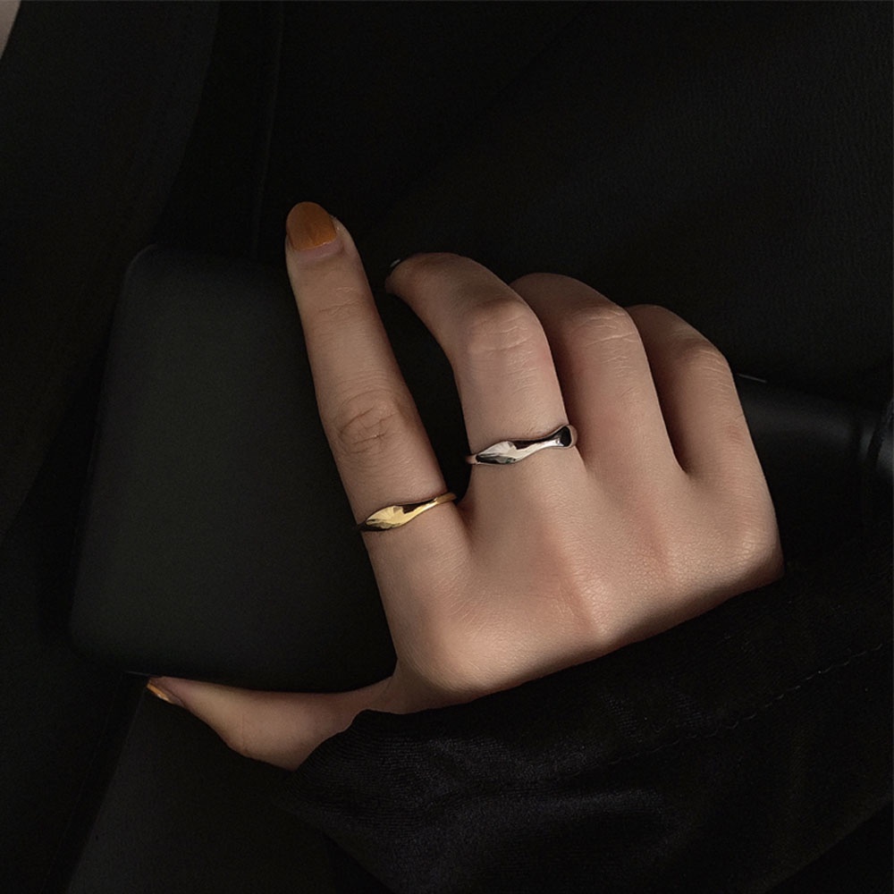 MXBEAUTY Personality Fashion Accessories Chic Opening Ring Finger Ring Thumb Ring For Women Girl Minimalist Smooth Geometric Thin Party Jewelry/Multicolor