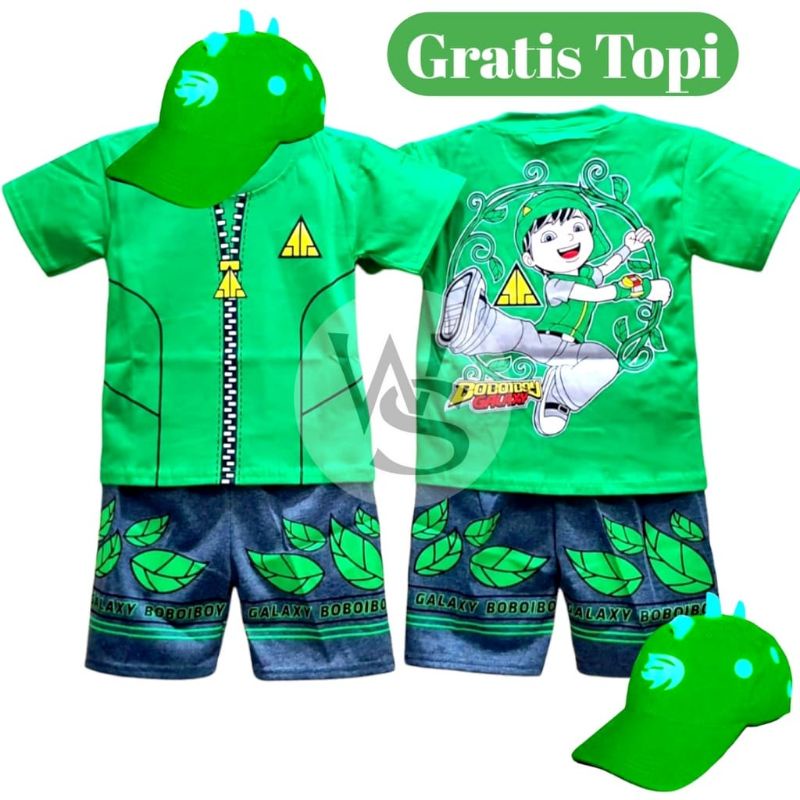 STELAN BAJU ANAK LAKI-LAKI BOBOIBOY DAUN BOBOIBOY GALAXY BOBOIBOY HALILINTAR BOBOIBOY