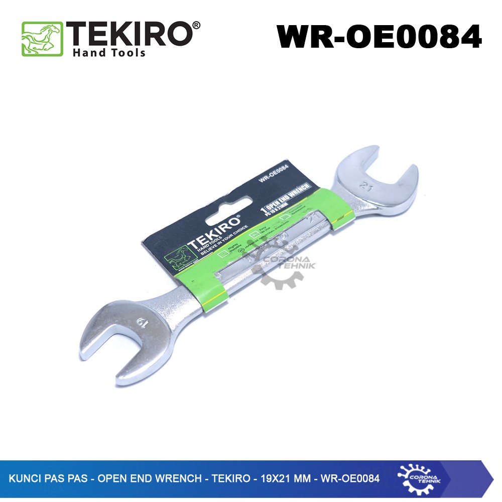 WR-OE0084 - Kunci Pas Pas - Open End Wrench - Tekiro - 19x21 mm