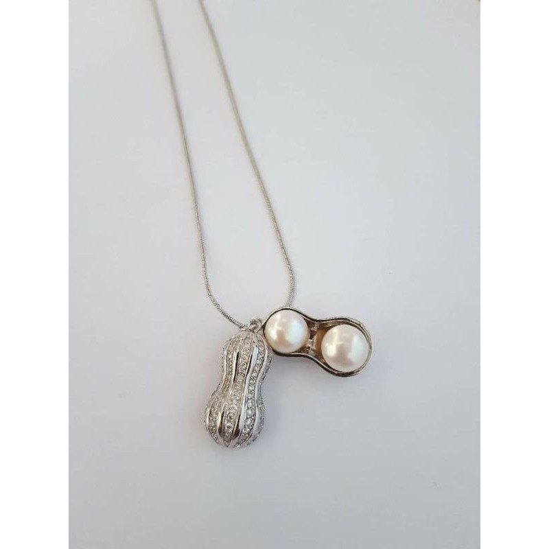 KALUNG MUTIARA LOMBOK LIONTIN KACANG MUTIARA AIR TAWAR