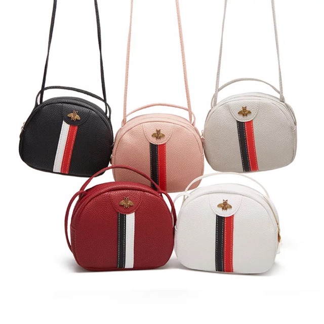 Tas bulat kecil, Wanita model baru tas selempang, Tas bahu kecil, Gadis liar sederhana tas kecil