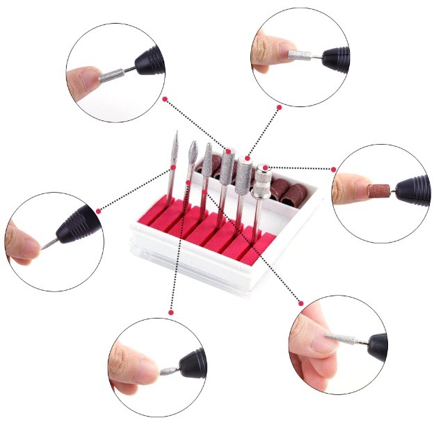 Electric Nail Drill Grinding Manicure Machine Mesin Kikir Amplas Kuku Listrik Nail Art Pen Pedicure