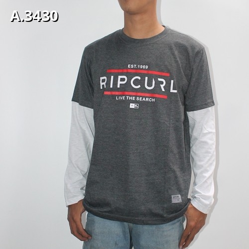 Kaos Ripcurl - Aplikasi Lengan Panjang