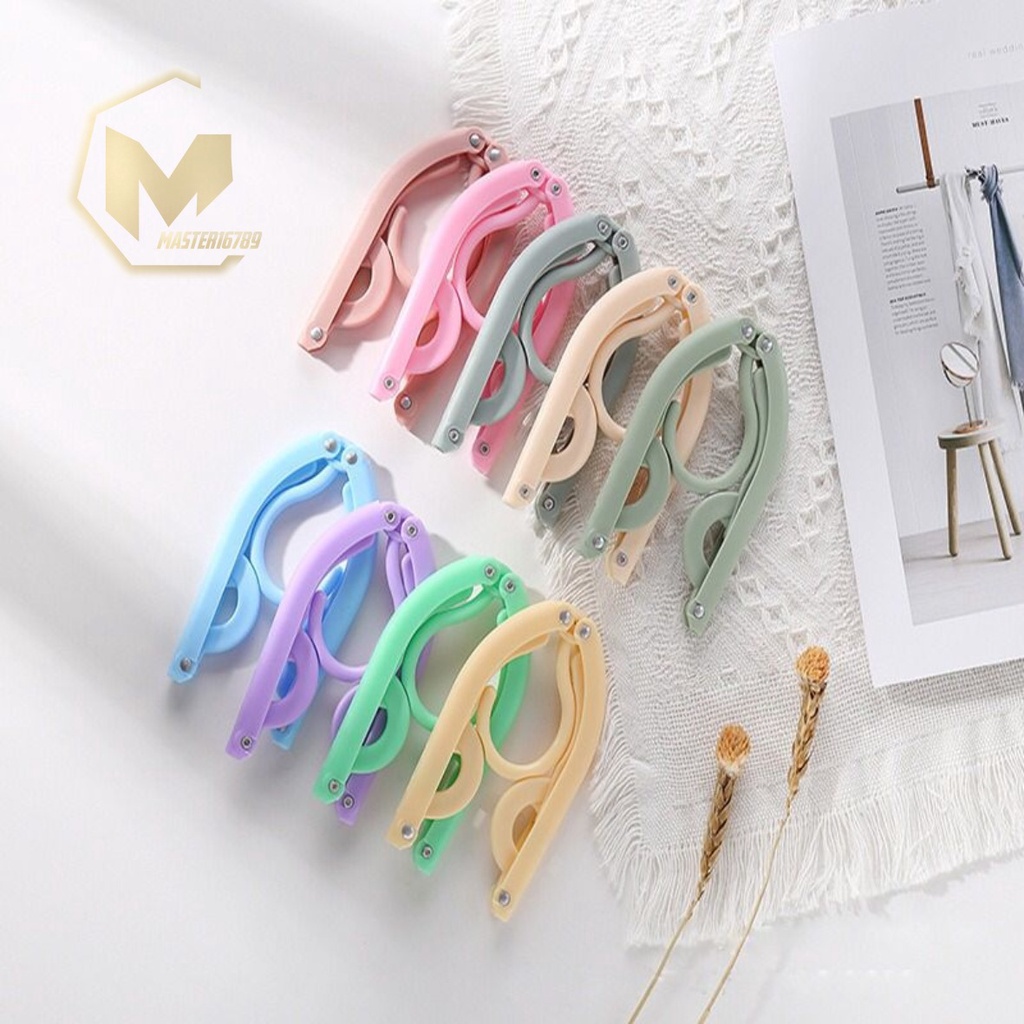 RT72 GANTUNGAN HANGER BAJU LIPAT PORTABLE travel plastik MA2741