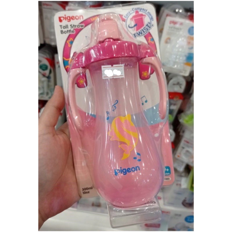 PIGEON Tall Straw Bottle 300ml / botol minum bayi