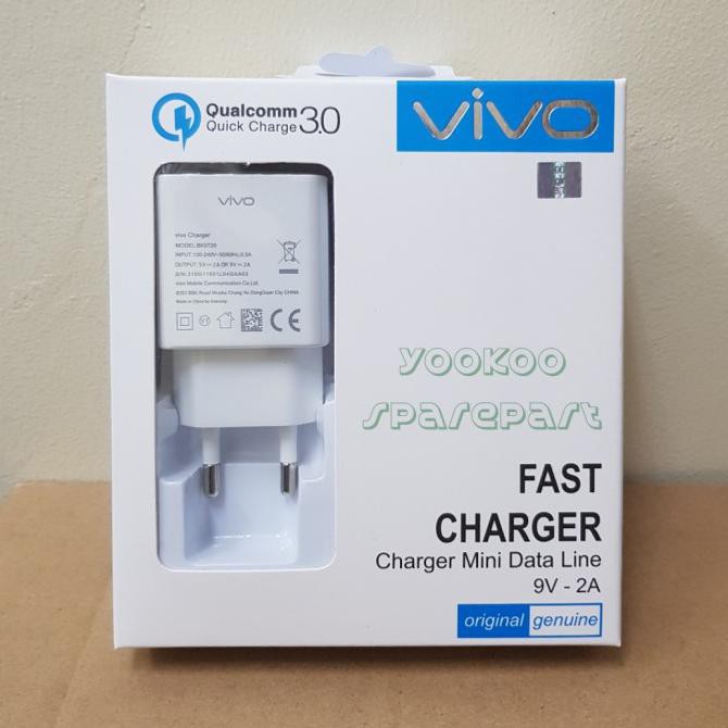 Berkualitas Charger Vivo Y20 / Vivo Y20S 18W Micro Usb Fast Charging Original Murah