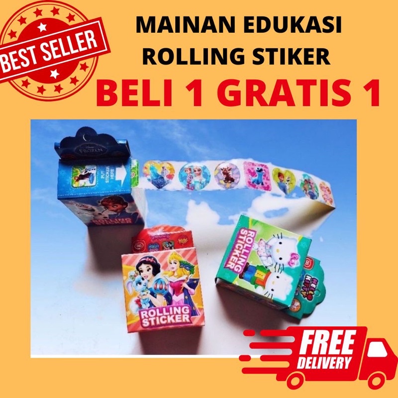 

Rolling sticker beli 1 gratis 1