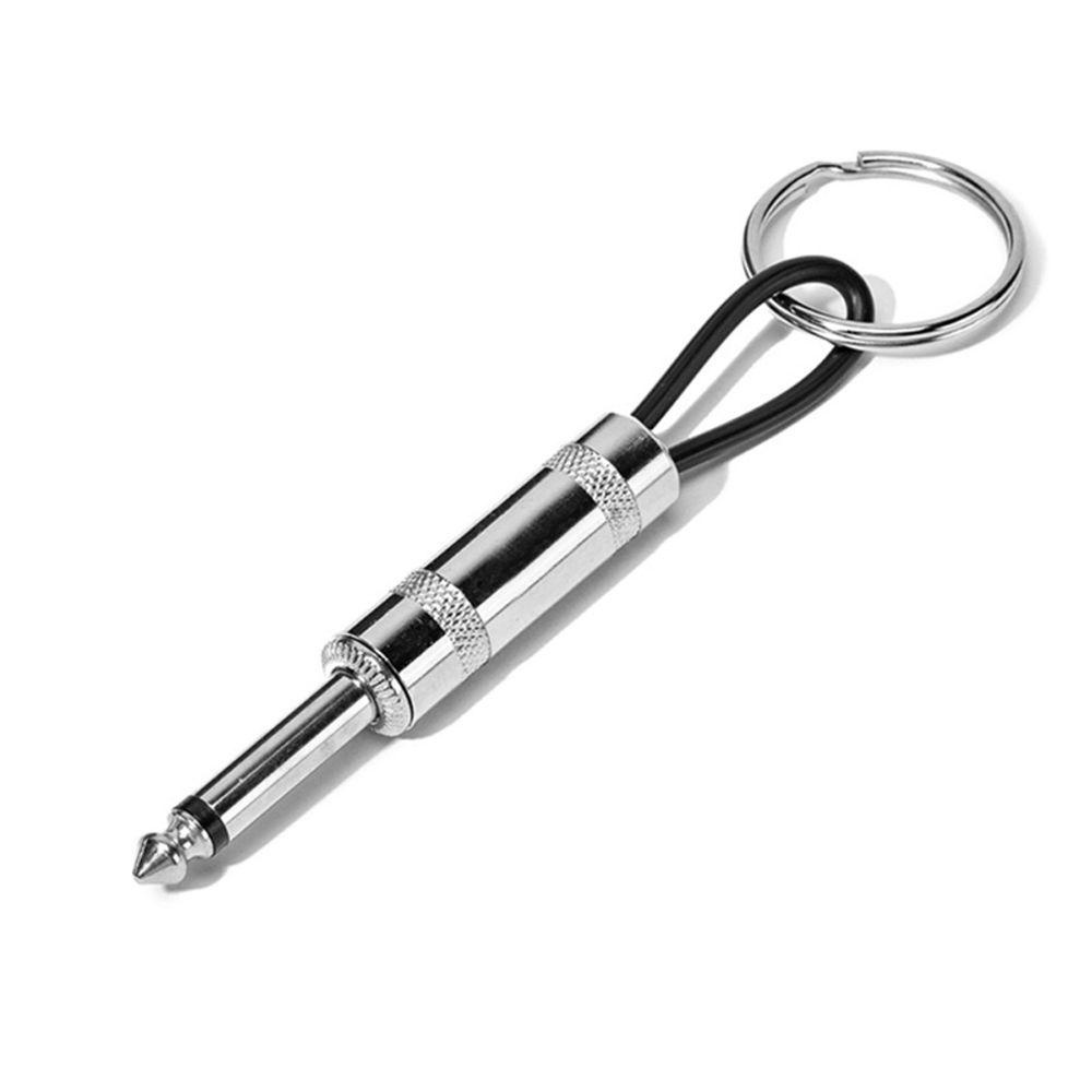 LANFY Key Storage Portable Stainless Steel Gantungan Kunci Keychain Kotak Penyimpanan Kunci Logam Tempat Kunci Gitar