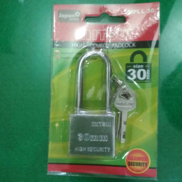 Toko Grosir Gembok Anti Maling Mitsui 30mm bY1V17sWBkemr