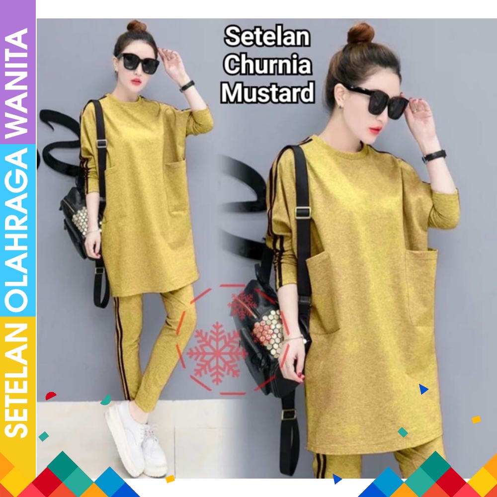 Setelan Yoga Muslimah Setelan Olahraga Muslimah Setelan Senam Muslimah Rocella Kaos Ravena Terreva