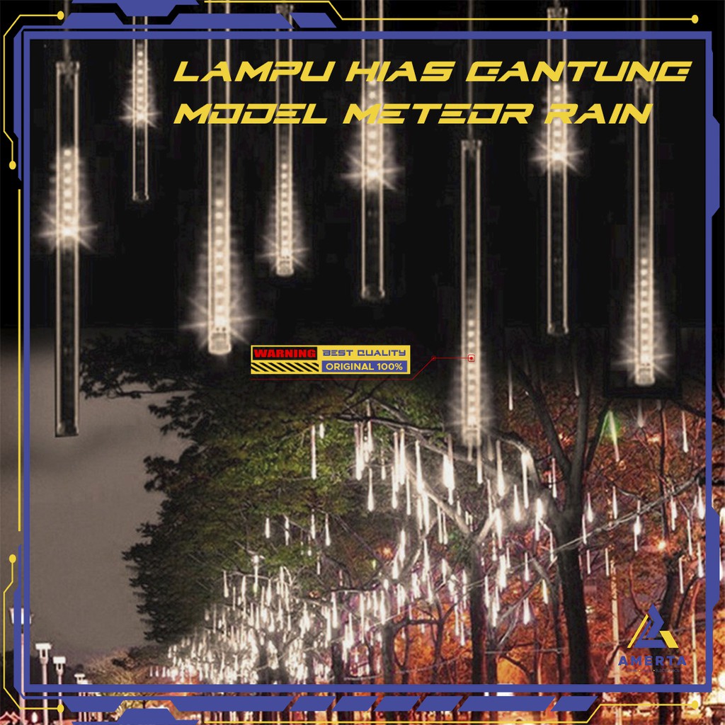 Lampu Hias Gantung Model Meteor Rain Warm White