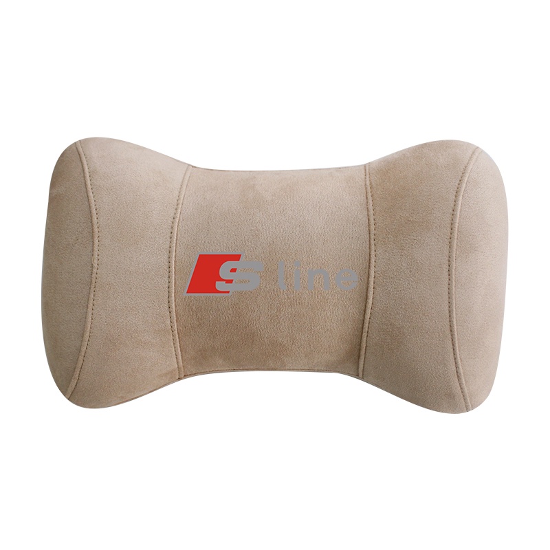 G-club Bantal Leher Bahan Kulit Rusa Memory Foam Untuk Jok Mobil Audi