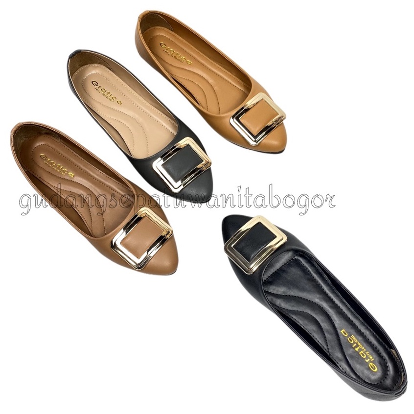 Gratica Sepatu Wanita Flat Shoes Lancip B05 RG