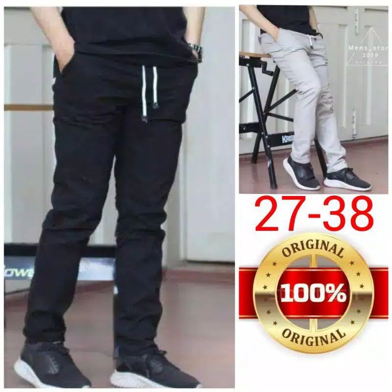 PROMO (COD)  !!!CELANA PANJANG PRIA CHINO CINO RIP RIB PANJANG KOLOR 27-38