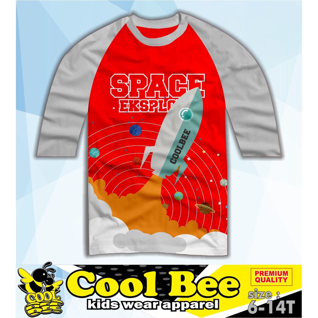 KAOS RAGLAN COOL BE TEEN ANAK LAKI-LAKI TERBARU