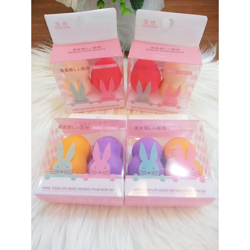 MAKE UP SPONGE PER BOX ISI 2 PCS