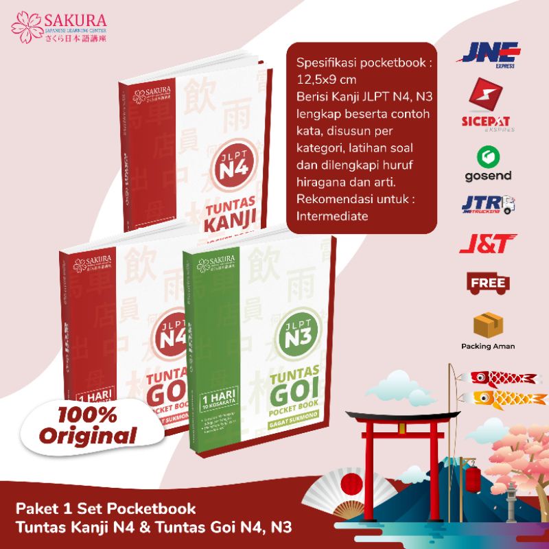 [PROMO] TUNTAS KANJI N4, GOI N4, GOI N3