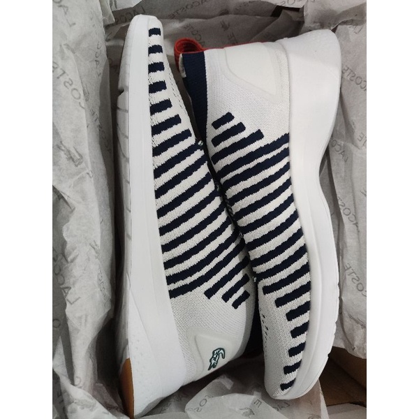 Sepatu Pria Sneakers LACOSTE LT-FIT FLEX 220 ORIGINAL - WHITE - Putih 41 Limited