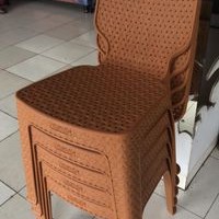 Kursi susun plastik sandaran kursi plastik motif rotan murah berkualitas ready makassar kursi plasti