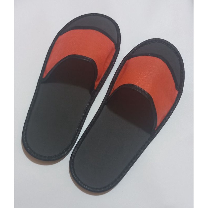 slippers # sandal hotel #sandal lantai #atasan woven/spunbond oren