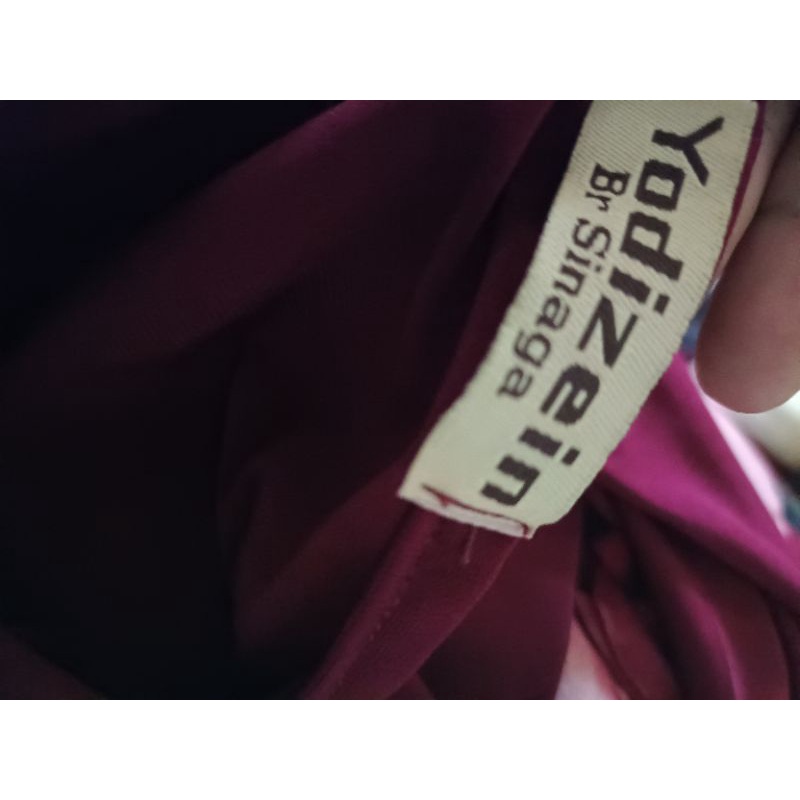 gamis syari ori yodizein size 12