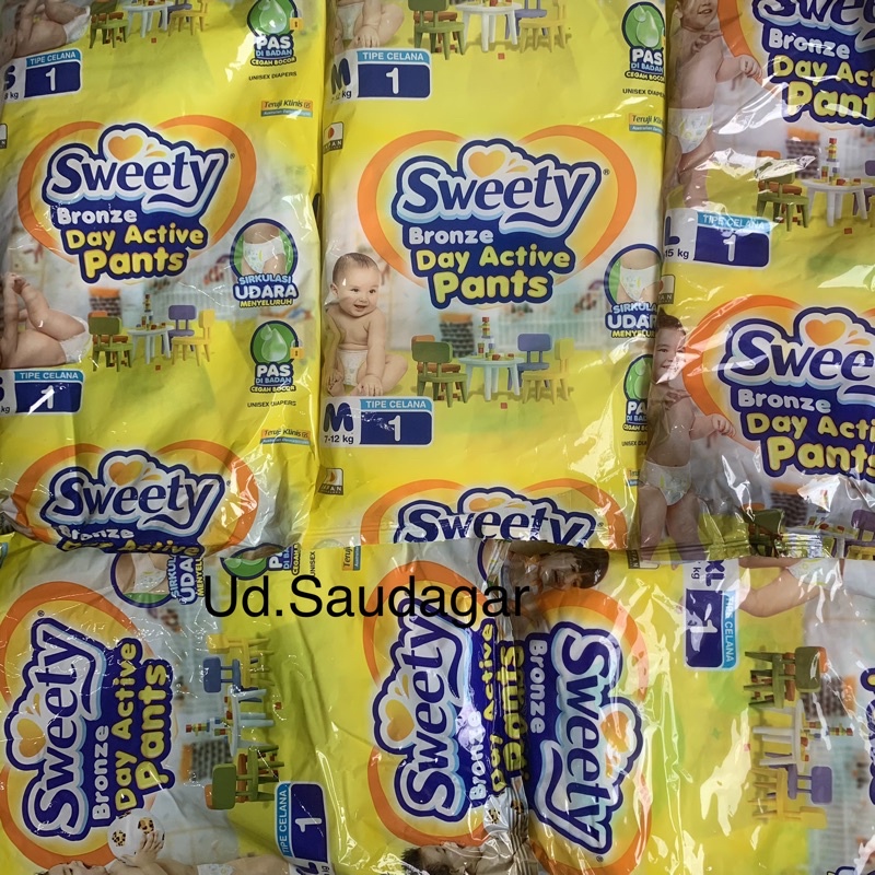 Sweety Bronze Renceng Sachet S | M | L | XL | XXL Popok Celana Bayi