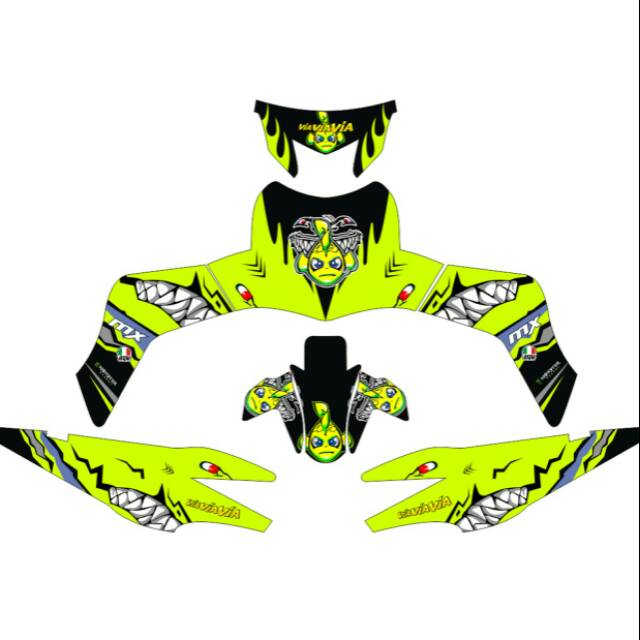 Stiker decal mx old vr hiu