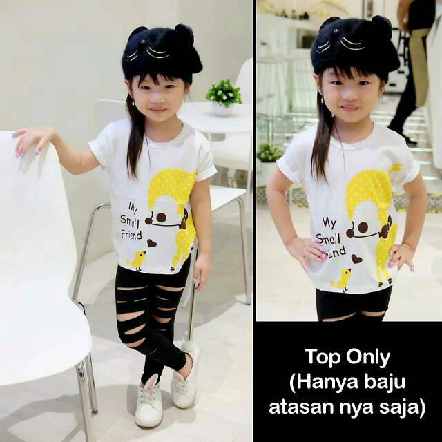 Atasan Kaos Anak Cewek Bambi Friendship T-Shirt