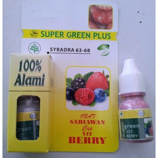 Jual Super Green Plus Obat Tetes Sariawan Cap Vit Berry Basmi Sariawan ...