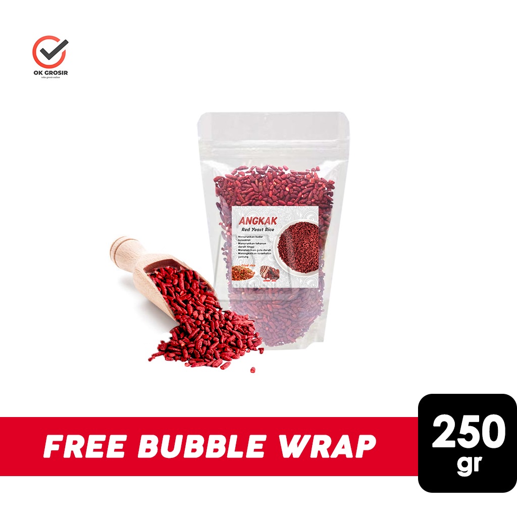 

Angkak Asli / Angkak Merah / Red Yeast Rice / Bumbu Char Siu / Beras Merah Fermentasi (250 gr)