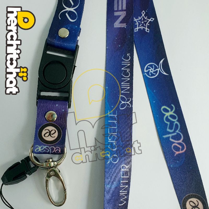 

Lanyard AESPA SM Entertainment - Strap Tali ID Card KPop Unofficial